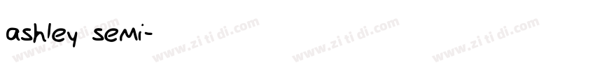 ashley semi字体转换